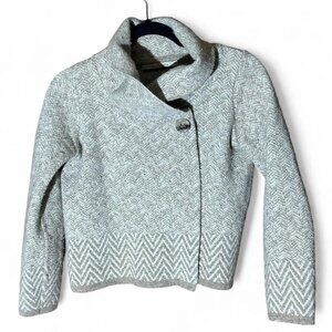 Chiaramente Italian Wool Blend Single Button Cardigan Sweater Women's Sz Small